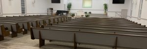 Upper Cross Roads Baptist Church - view of sanctuary